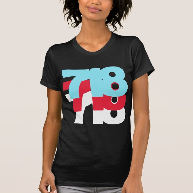 Postleitzahl 718 T-Shirt (Vorderseite)