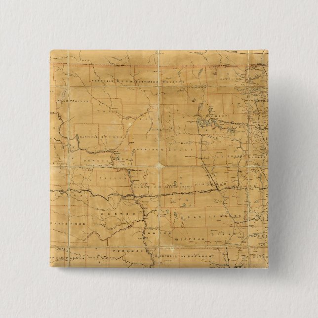 Postleitzahl des Gebiets Dakota Button (Vorderseite)