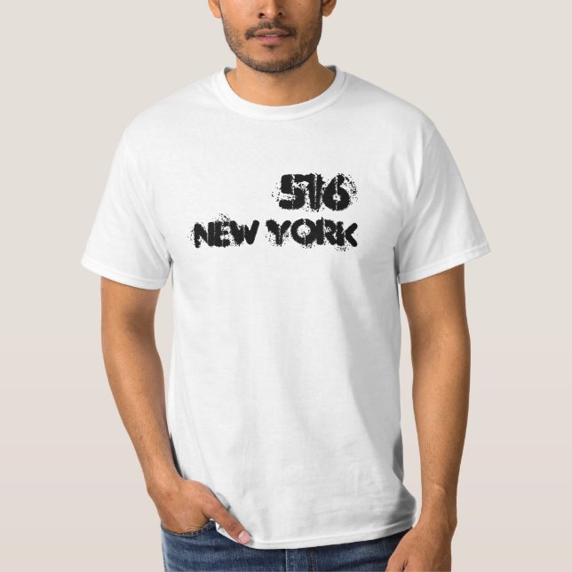 Postleitzahl New York 516 T-Shirt (Vorderseite)