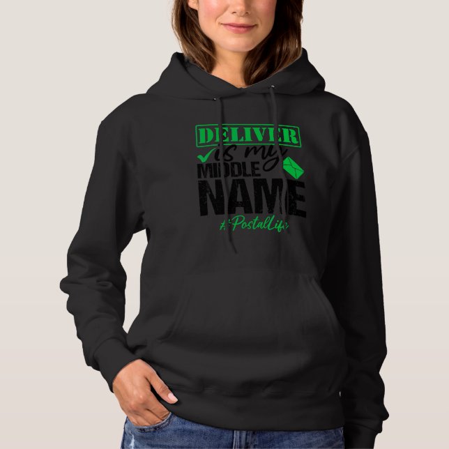Postleitzahl Postpostalischer Postdienstmitarbeite Hoodie (Vorderseite)