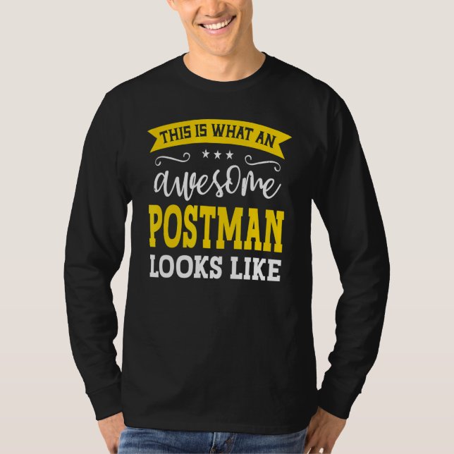 Postman Job Titel Mitarbeiter Funny Worker T-Shirt (Vorderseite)