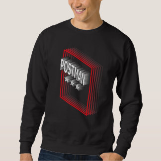Postman Job Title Appreciation Retro Sweatshirt