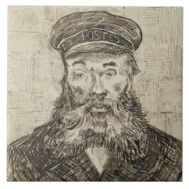 Postman Joseph Roulin (Sepia Sketch) (von van Gogh Fliese