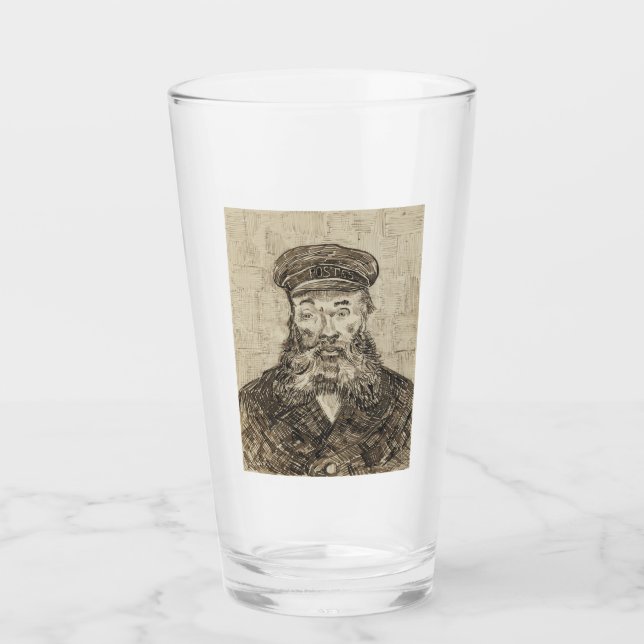 Postman Joseph Roulin (Sepia Sketch) (von van Gogh Glas (Vorderseite)