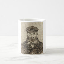 Postman Joseph Roulin (Sepia Sketch) (von van Gogh