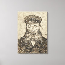 Postman Joseph Roulin (Sepia Sketch) (von van Gogh