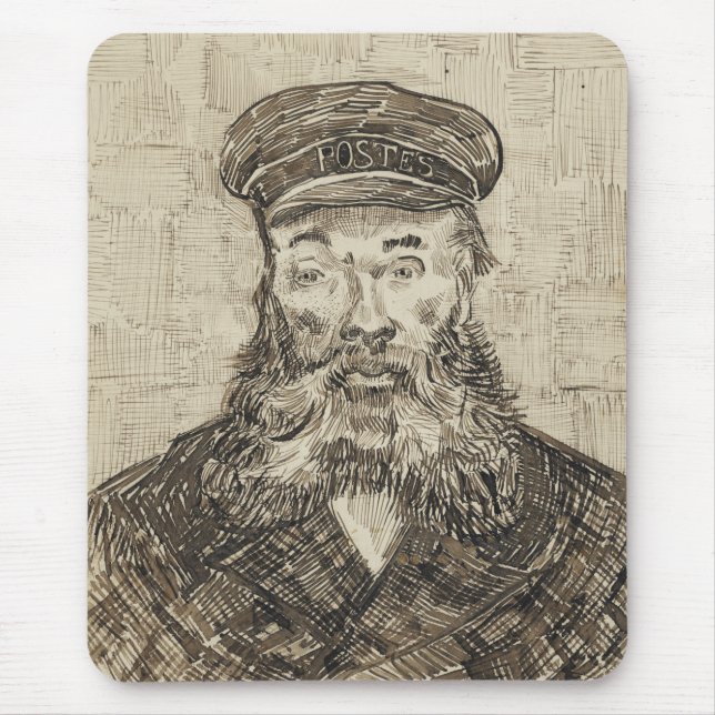 Postman Joseph Roulin (Sepia Sketch) (von van Gogh Mousepad (Vorne)