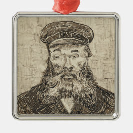Postman Joseph Roulin (Sepia Sketch) (von van Gogh Ornament Aus Metall