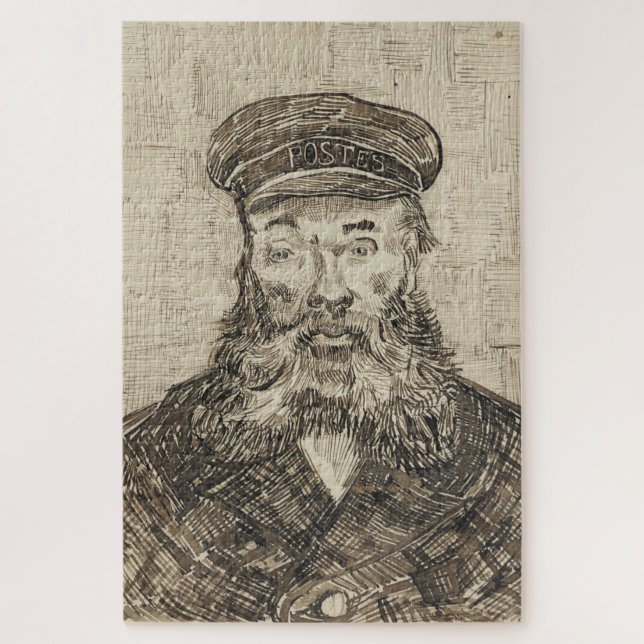 Postman Joseph Roulin (Sepia Sketch) (von van Gogh Puzzle (Vertikal)
