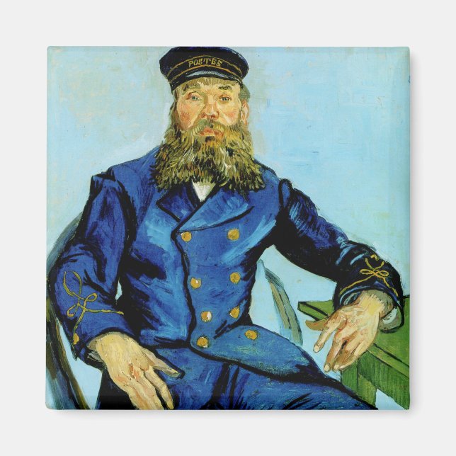 Postman Joseph Roulin | Vincent van Gogh Magnet (Vorne)