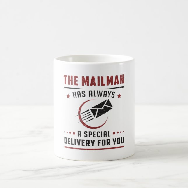 Postman Mailman Day Post Post Job Delivery Geschen Kaffeetasse (Mittel)