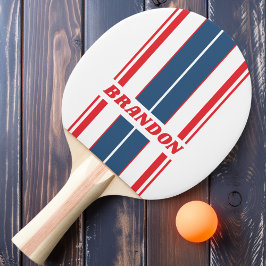 Postman Nostalgic Board Streifen mit Namen Tischtennis Schläger