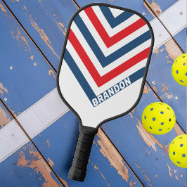 Postman Nostalgic Vintag mit Name Zickzack Pickleball Schläger