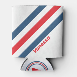 Postman Nostalgische Streifen mit Namen Dosenkühler