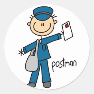 Postman Strichmännchen Sticker