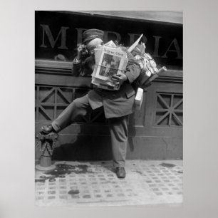 Postman überladen, 1920er poster