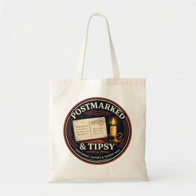 Postmarked & Tipsy-Tragetasche Tragetasche (Vorne)