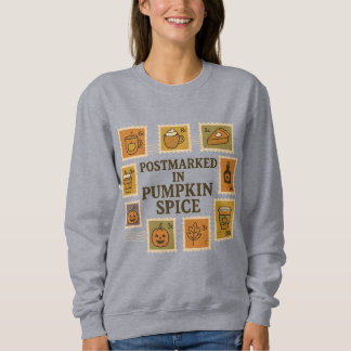 Postmarkiert in Pumpkin Gewürz-Shirt - Fall Postag Sweatshirt