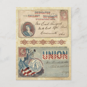 Postmarkierte Umschläge mit Kolumbien im Zivilen K Postkarte