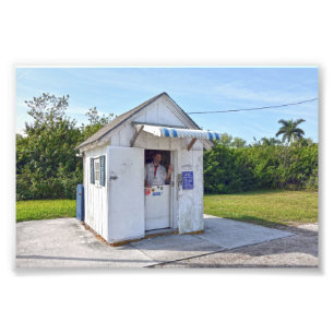 Postmeister Don in Ochopee, Florida Fotodruck