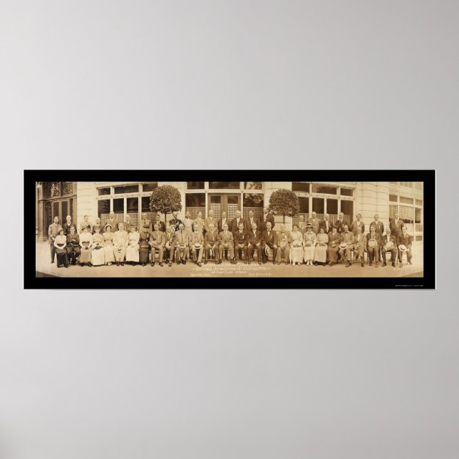 Postmeisterkonvention Foto 1913 Poster (Vorne)