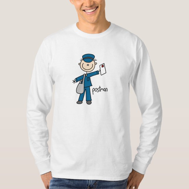 Postmitarbeiter-Strichmännchen T-Shirt (Vorderseite)