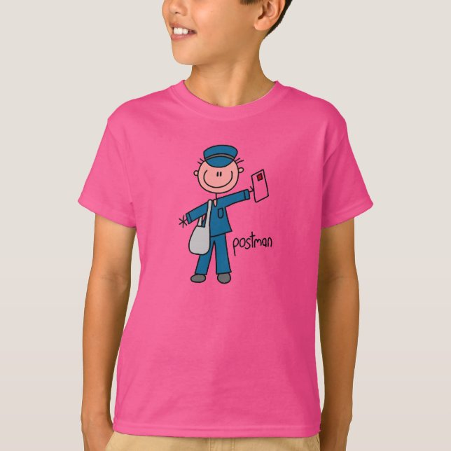 Postmitarbeiter-Strichmännchen T-Shirt (Vorderseite)