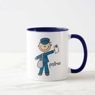 Postmitarbeiter-Strichmännchen Tasse