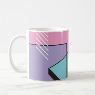 Postmoderne Geometrie: Abstrakte Zusammensetzung Kaffeetasse