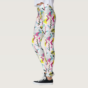 Postmoderne Memphis-Stilmuster Leggings