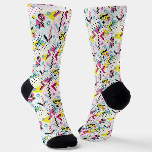 Postmoderne Memphis-Stilmuster Socken