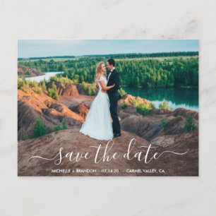 Postmoderne und elegante Kalligraphie Postcard Sav Postkarte