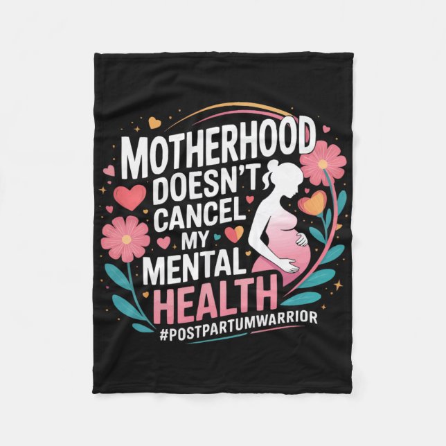 Postpartale Depression Mutter Mama Mütterliche Psy Fleecedecke (Vorderseite)