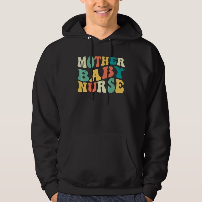 Postpartale Mutter Baby Krankenschwester Mutter Ba Hoodie (Vorderseite)