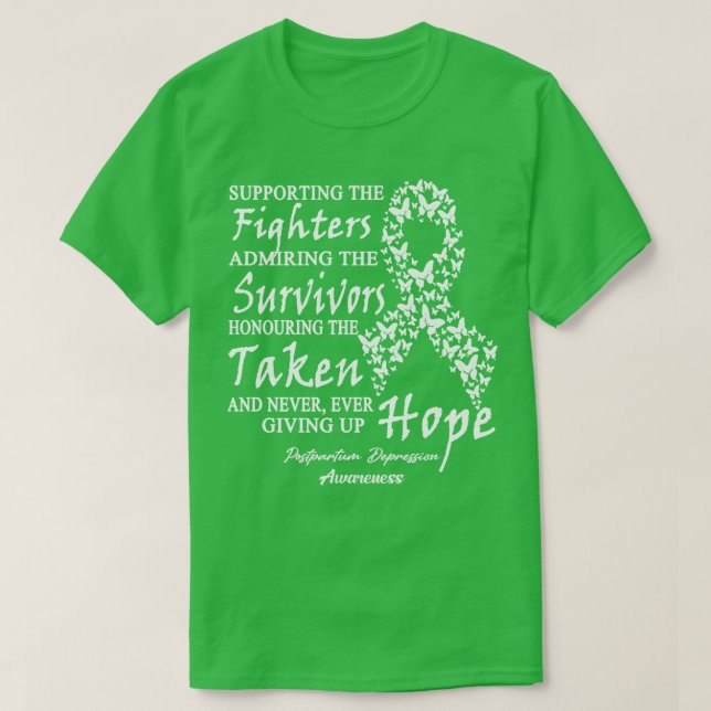 Postpartum Depression Awareness Stütze der Fig T-Shirt (Design vorne)