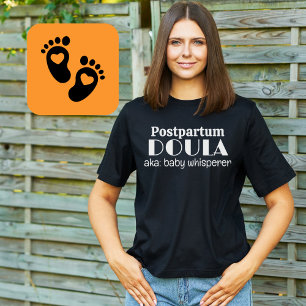 Postpartum Doula, alias Baby Whisperer Retro T-Shirt