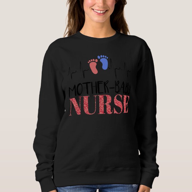 Postpartum Krankenschwester Mutter Kinderkrankenve Sweatshirt (Vorderseite)