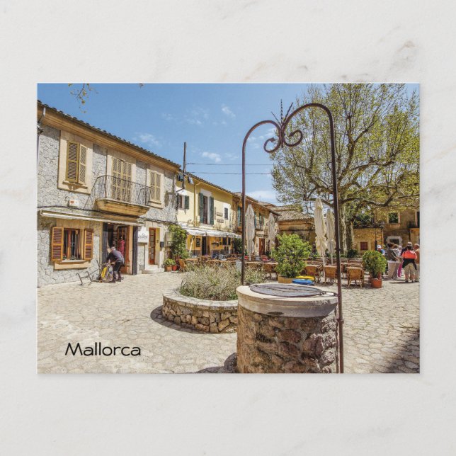 Postplatz de valldemossa en la isla de Mallorca Postkarte (Vorderseite)