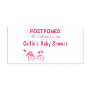 POSTPONED Baby Shooter Event Custom Date Bike Permastempel