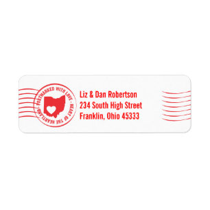 Poststempel OHIO-Herz des
