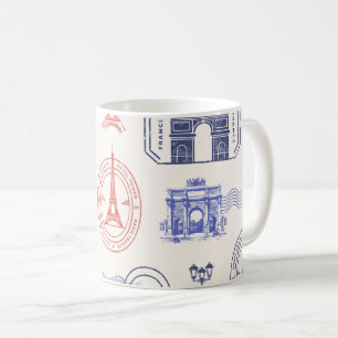 Poststempel-Tasse Vintage-Mail & Postamt-Kaffee Kaffeetasse