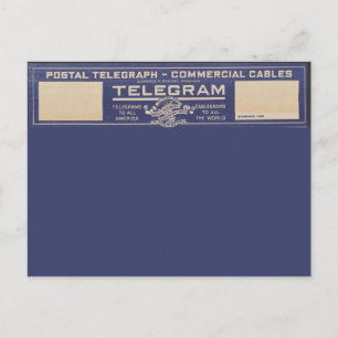 Posttelegramm Vintage Postkarte