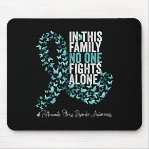 Posttraumatische Belastungsstörung Monat Aquamarin Mousepad