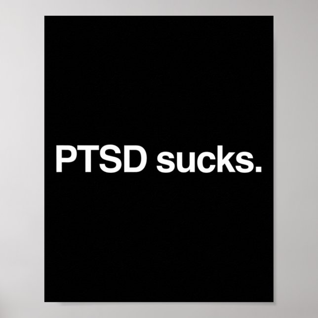 Posttraumatisches Stress Ptsd-Bewusstsein Poster (Vorne)