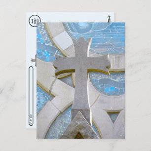 Postübergabe - Christliche Kreuzkarte Postkarte