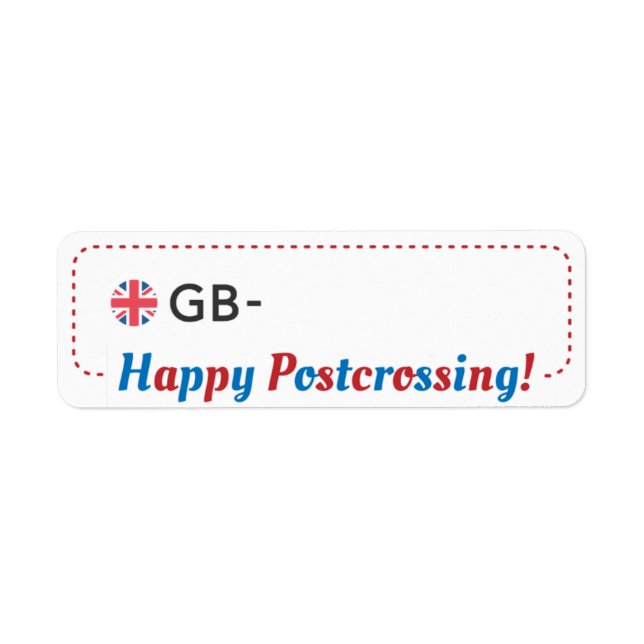 Postübergabe Postcard ID GB UK Postcrosser ラ ベ ル (Vorne)
