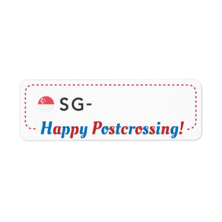 Postübergabe Postcard ID SG Singapur Postübersetze