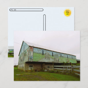 Postüberquerung - Anstrich Postkarte