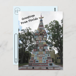 Postüberquerung - Denkmal der Staaten - Florida Postkarte