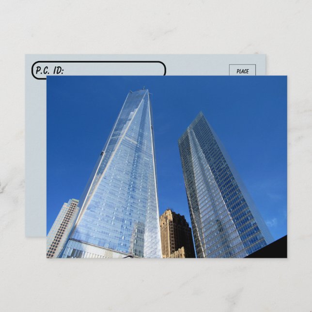 Postüberquerung - New York Skyline Postkarte (Vorne/Hinten)